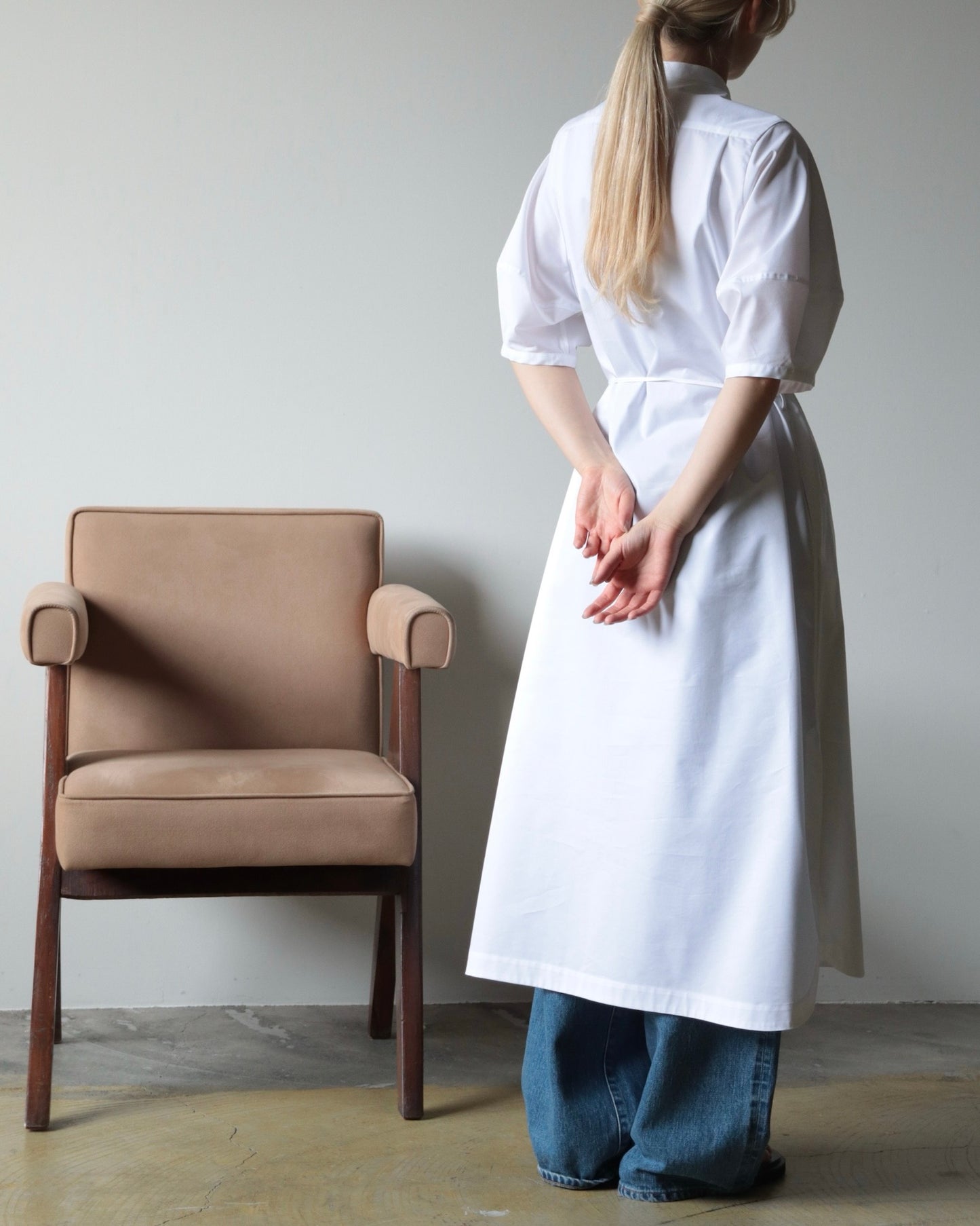 T/C BALLOON SLEEVE DRESS