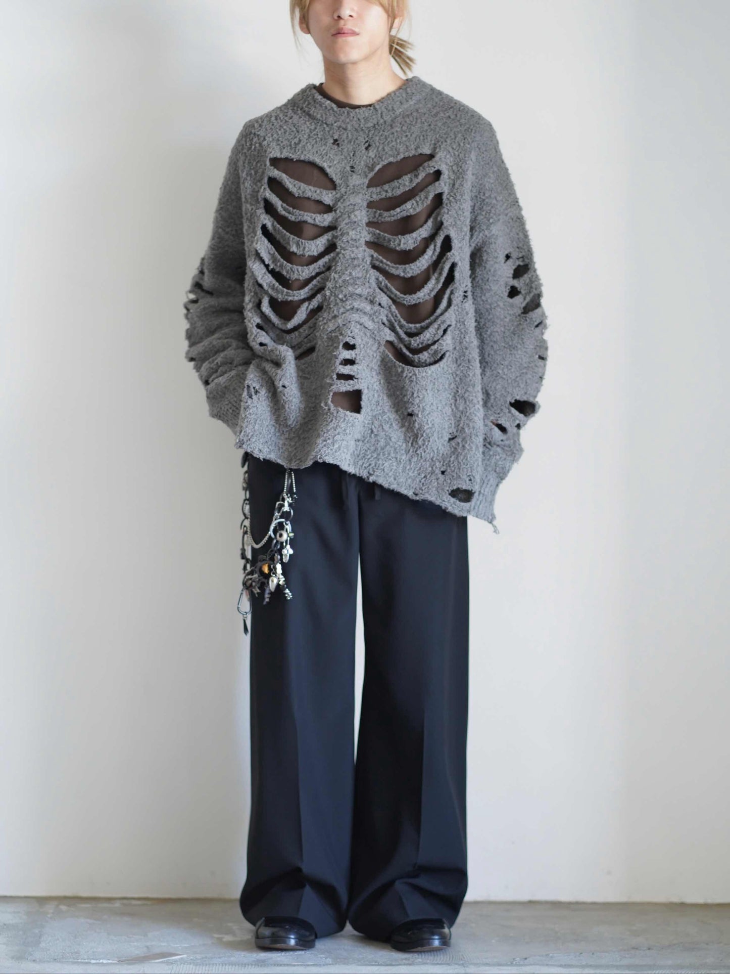 RIBCAGE KNIT PULLOVER