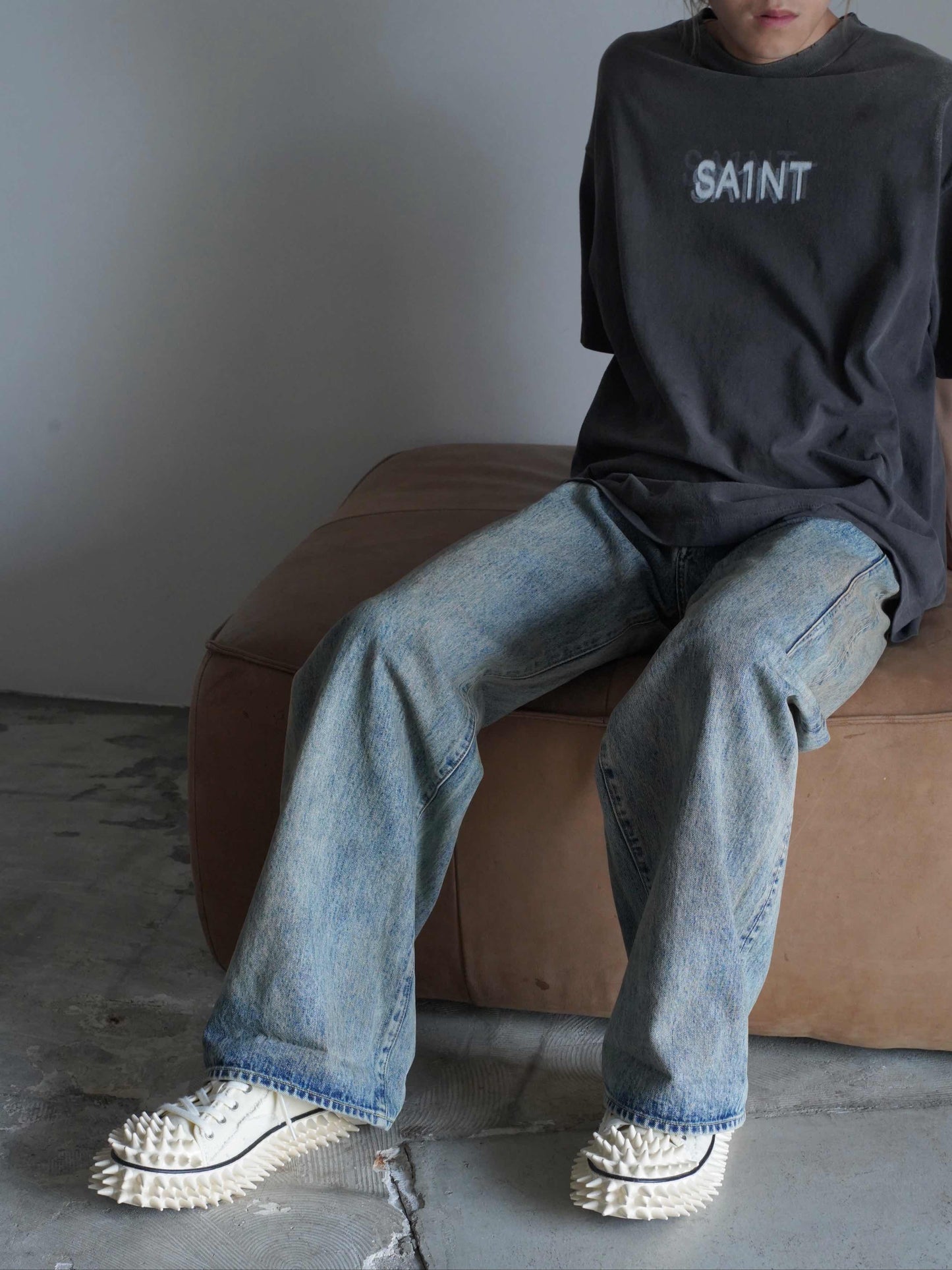 SPIKY CANVAS SNEAKER