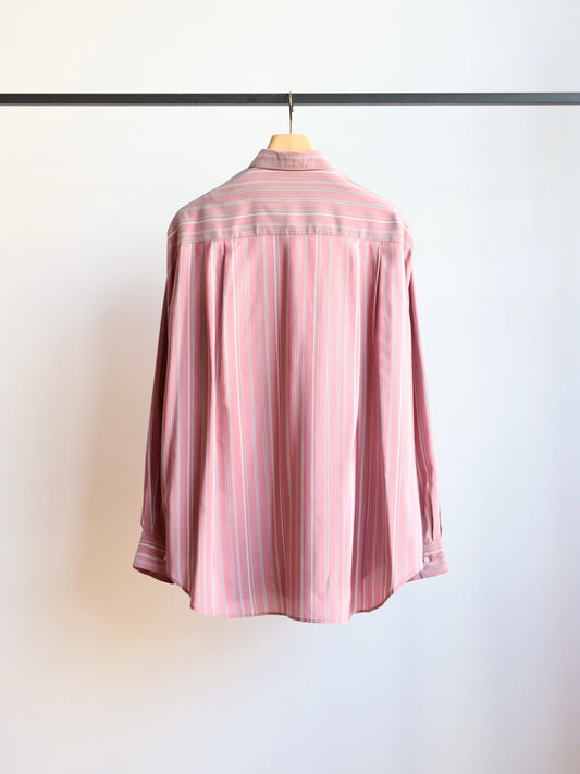 SHIRT137 ALF SILK Wine stripe