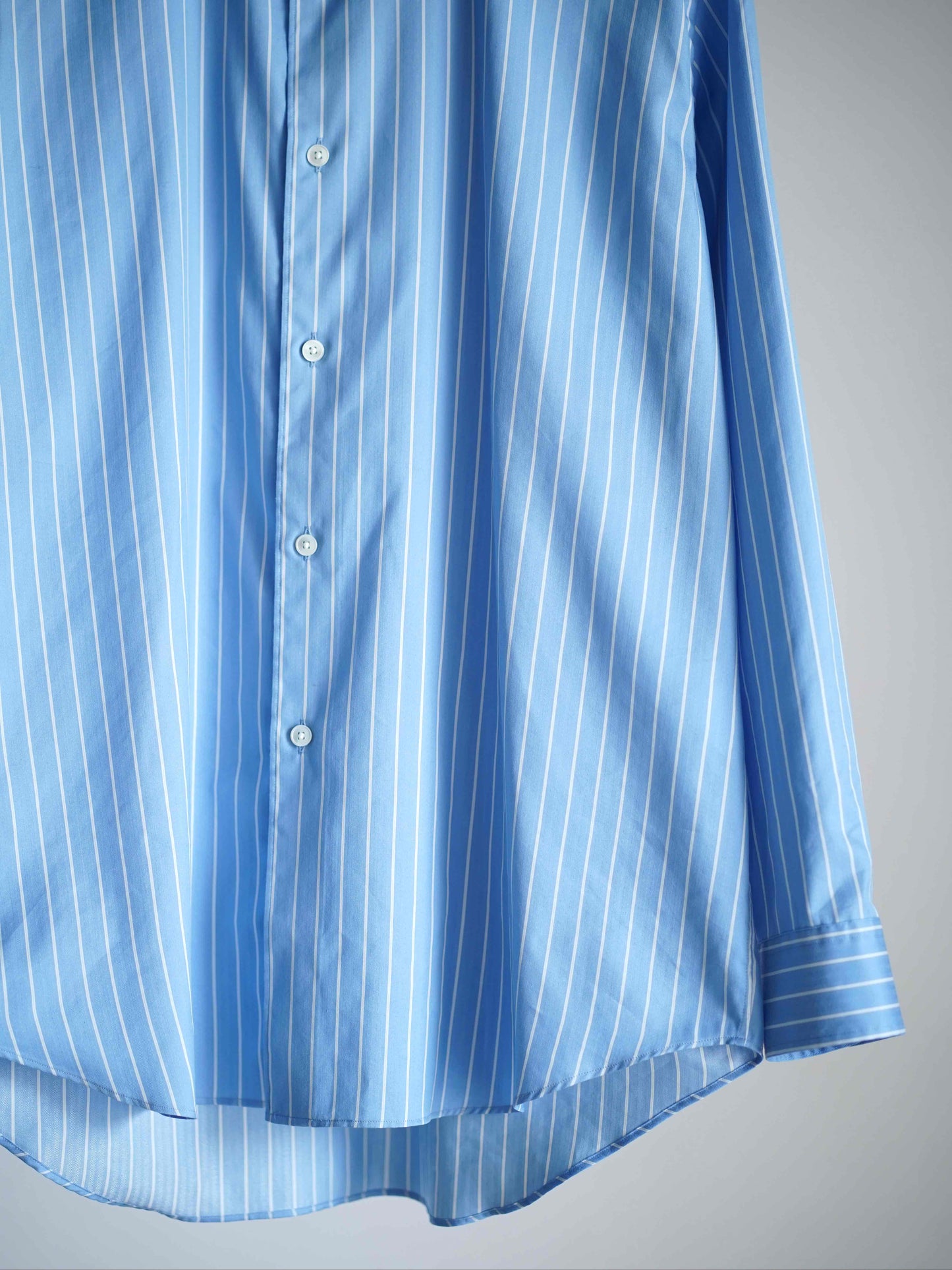COTTON SILK STRIPE SHIRT