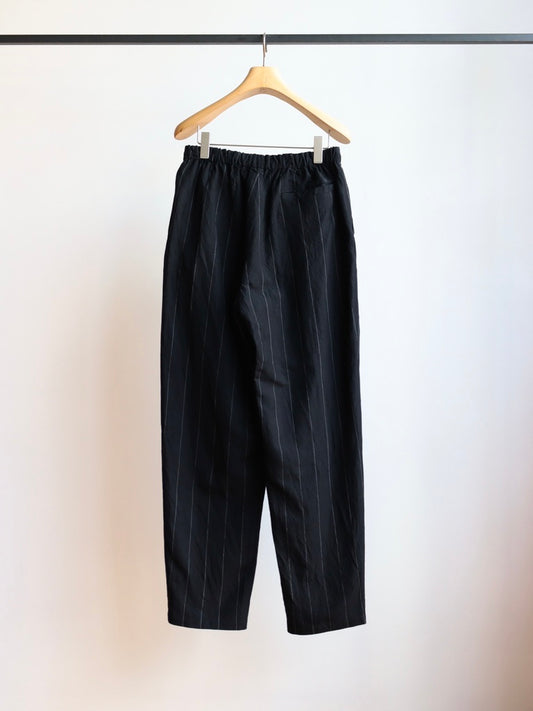 TROUSERS104 Copper EASY LINEN STRIPE