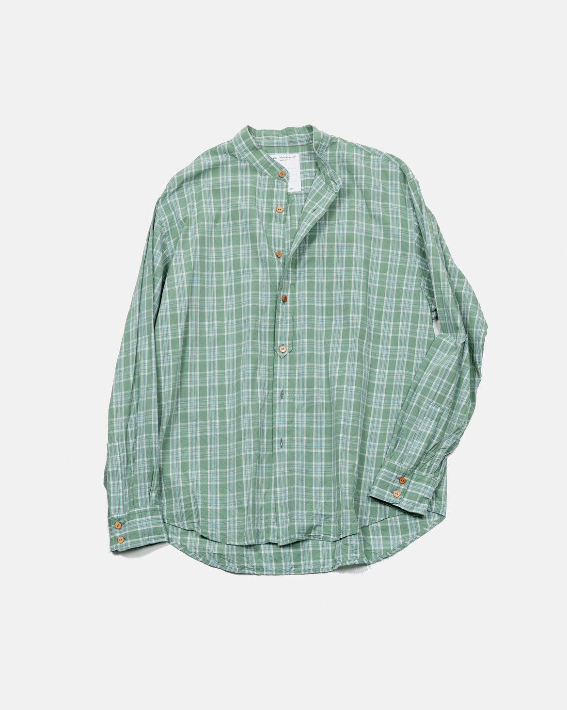 band collar shirt