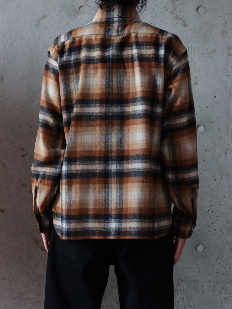 US2583 / LONG SLEEVE WOOL CHECK SHIRT