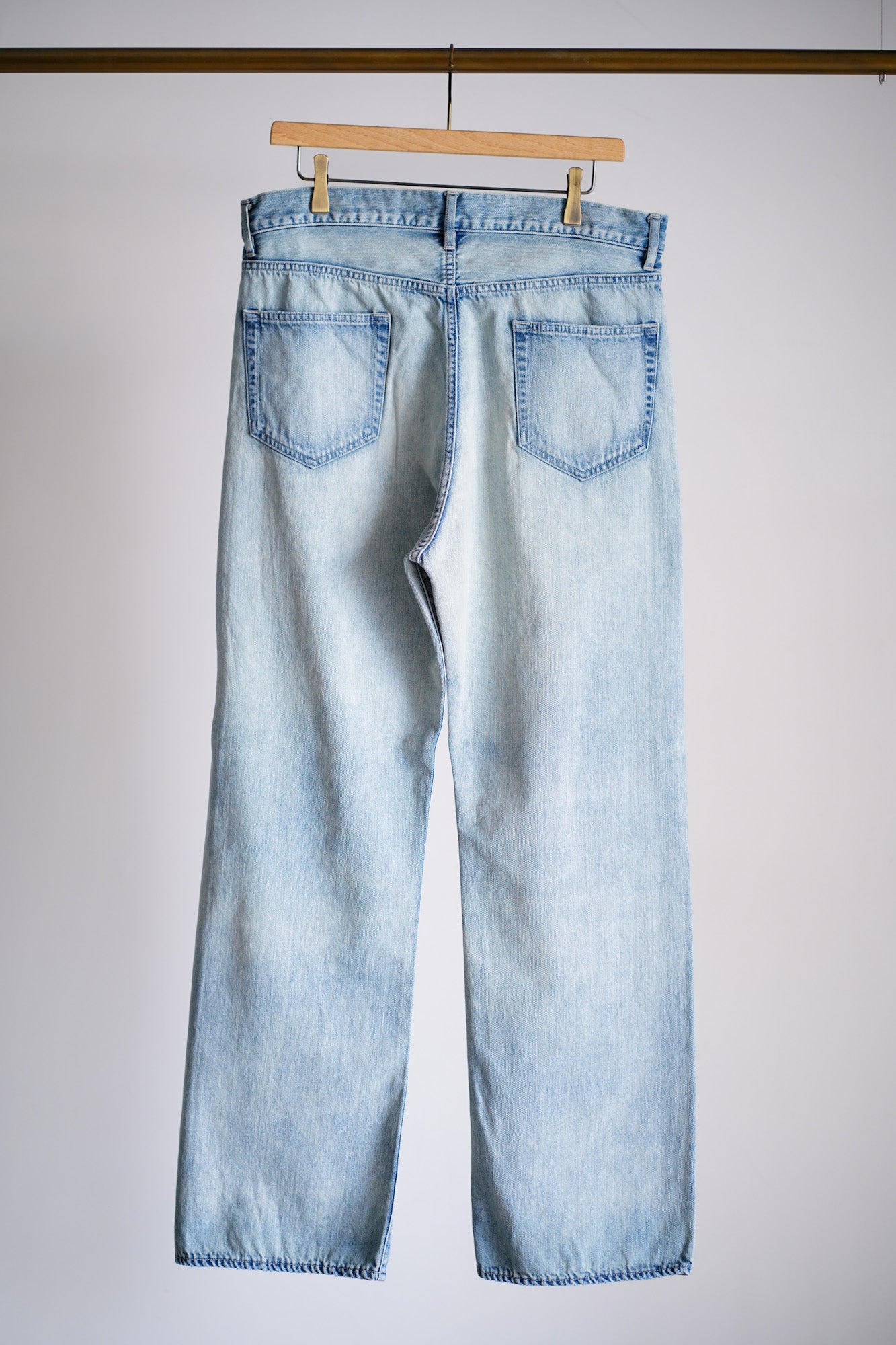 FADED SELVEDGE LIGHT DENIM PANTS