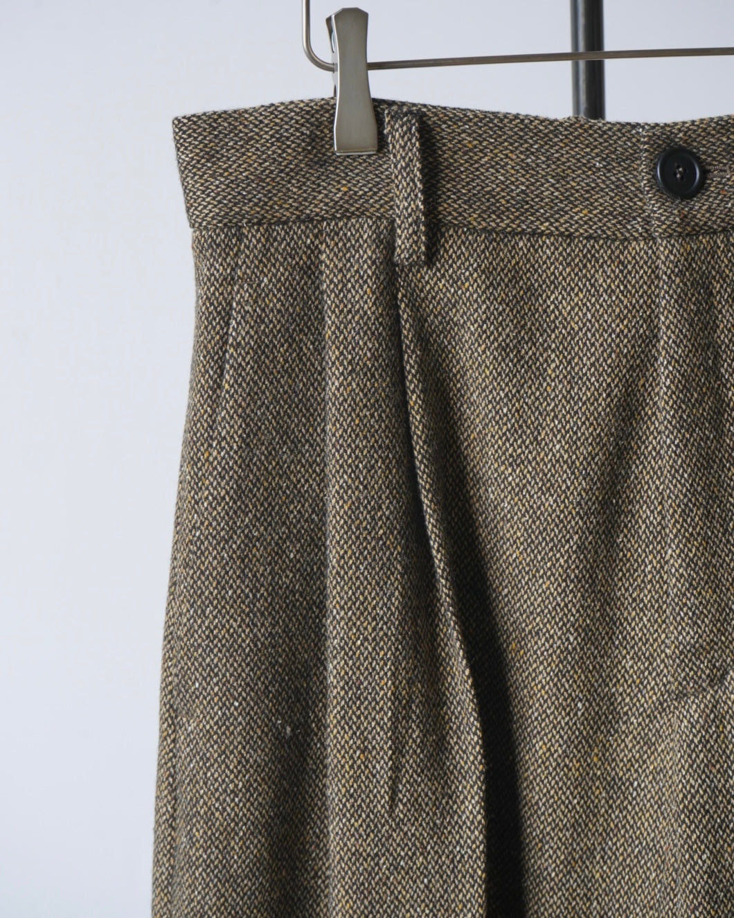 DOUBLE PLEATED WIDE PANTS