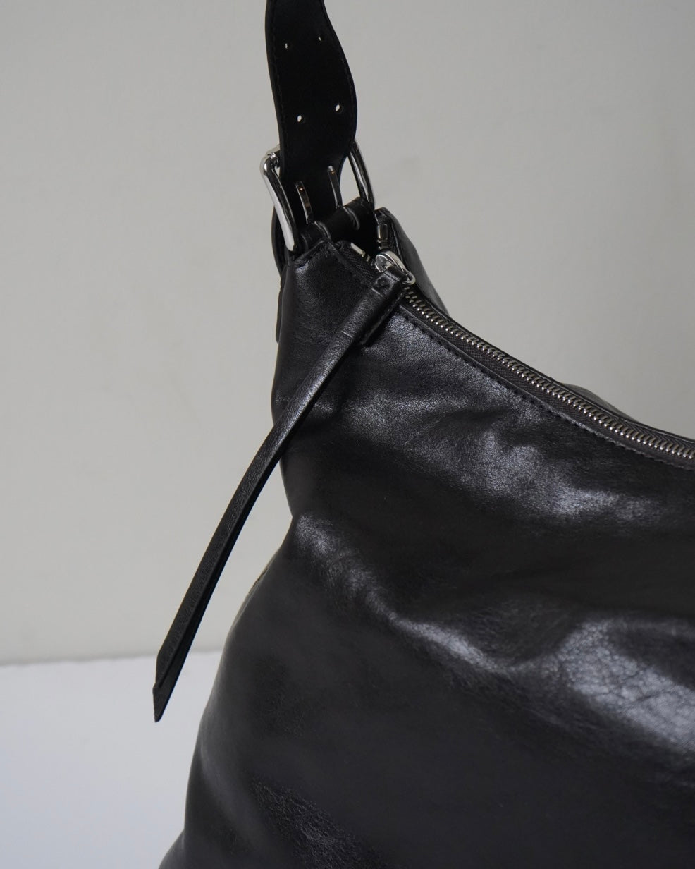 SMALL BELTED HOBO BAG