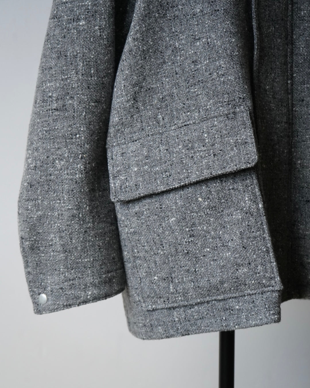 HOMESPUN TWEED ZIP BLOUSON