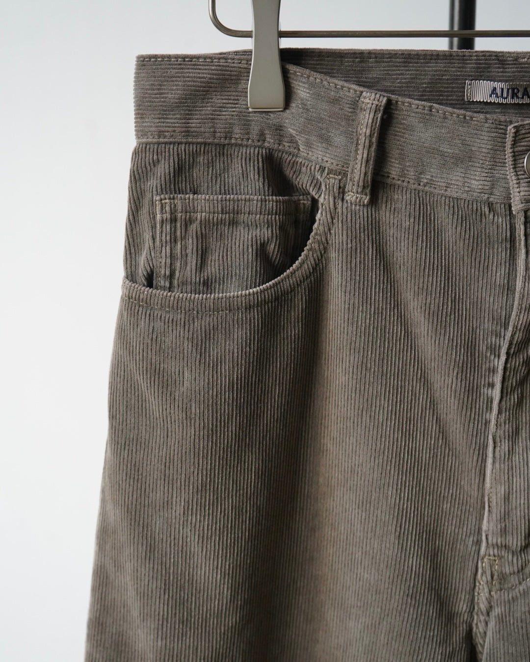 GARMENT-DYED FINX CORDUROY 5P WIDE PANTS