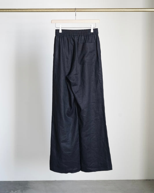 LINEN WIDE-LEG PANTS