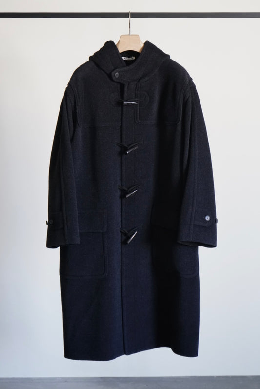 WOOL HERRINGBONE DUFFLE COAT