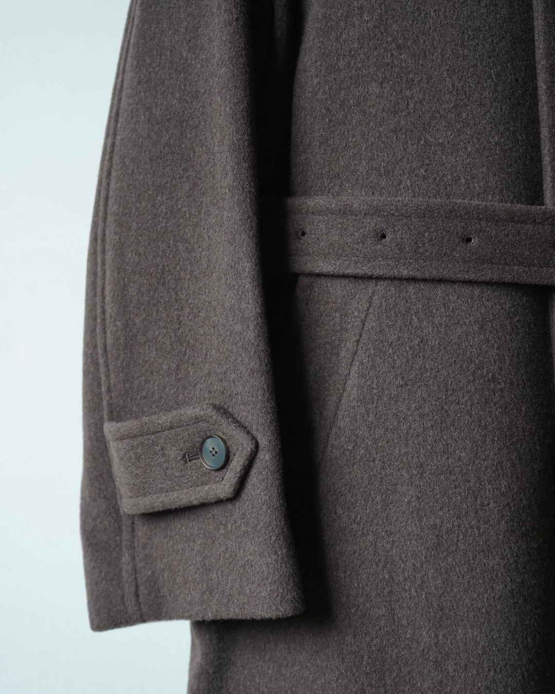 SUPER FINE WOOL MOSSER SOUTIEN COLLAR COAT