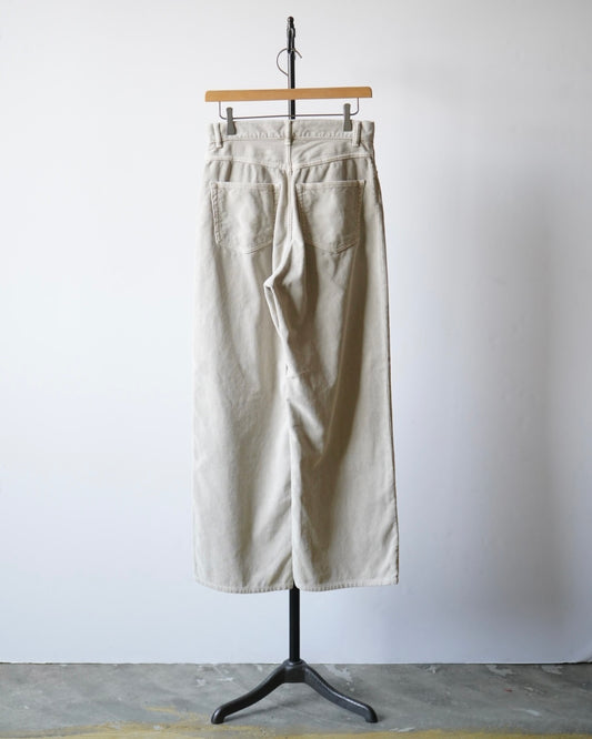GARMENT-DYED FINX CORDUROY 5P WIDE PANTS