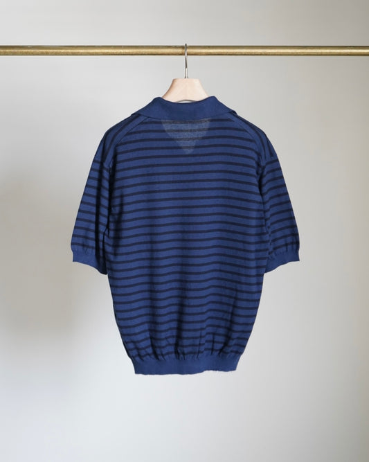 HIGH GAUGE COTTON KNIT SKIPPER POLO