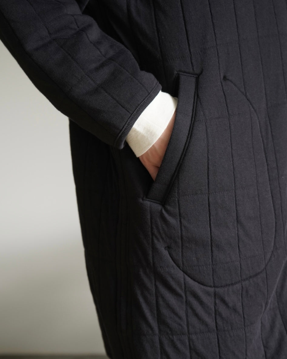 QUILTED JACQUARD COAT