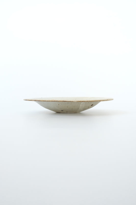 粉引丸み皿
