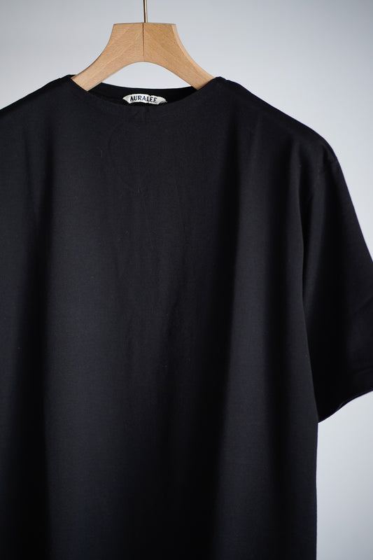 LUSTER PLAITING BOAT NECK TEE
