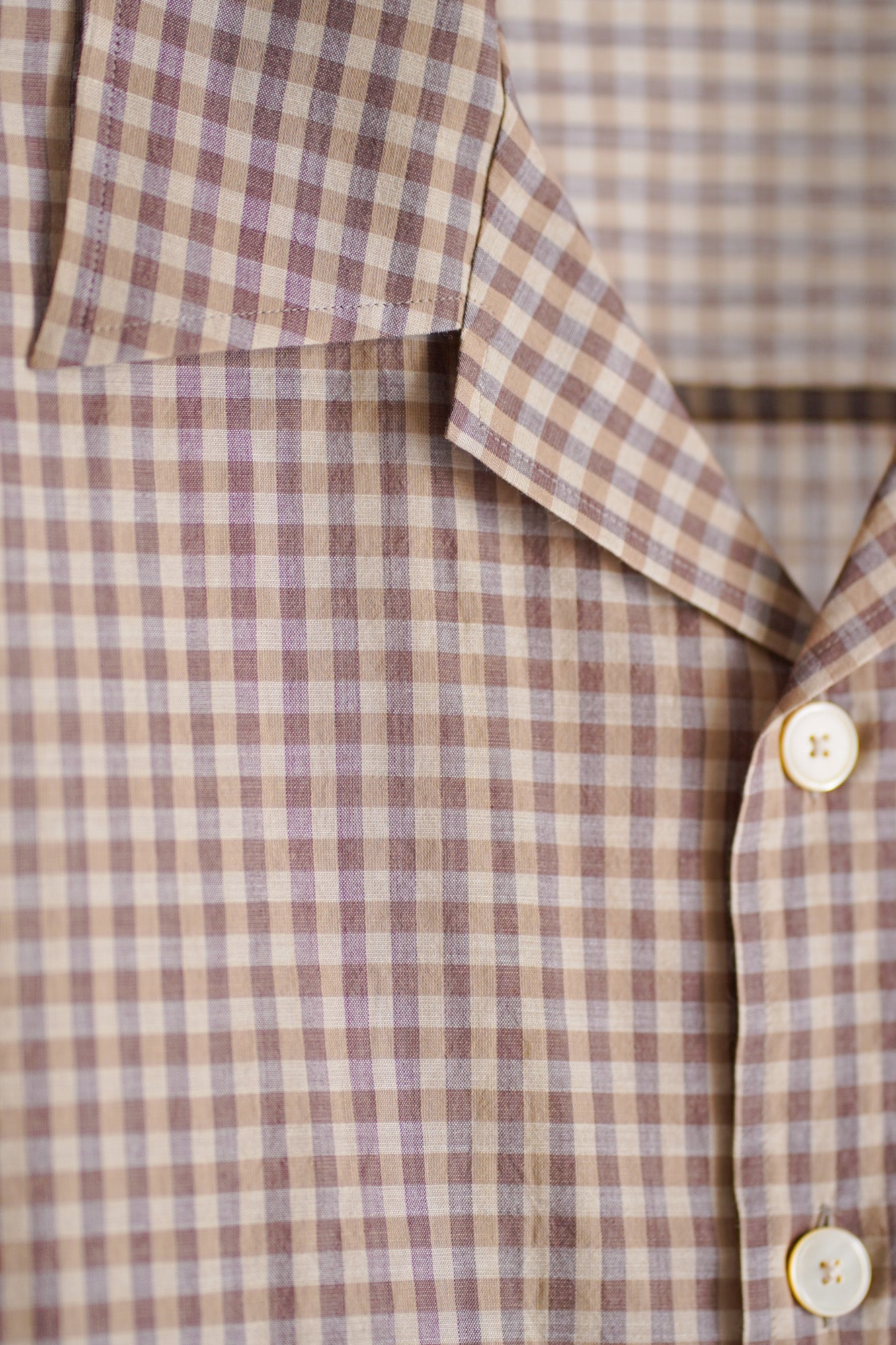 AIRY LIGHT COTTON CHECK HALF SLEEVED SHIRT