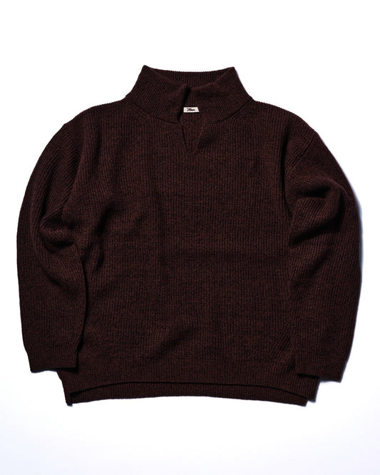 stand collar pullover