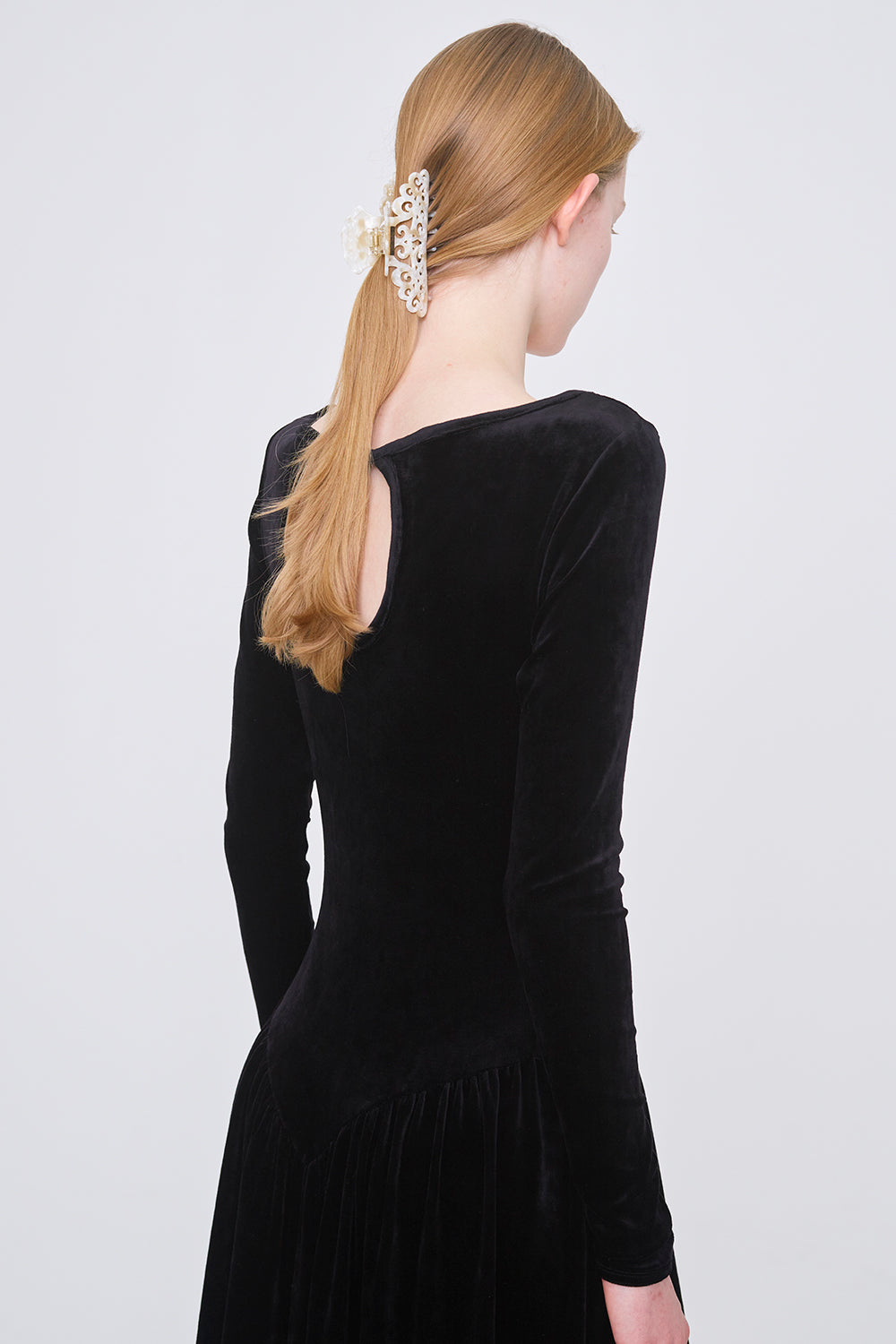 VELOUR SWEETHEART MAXI DRESS