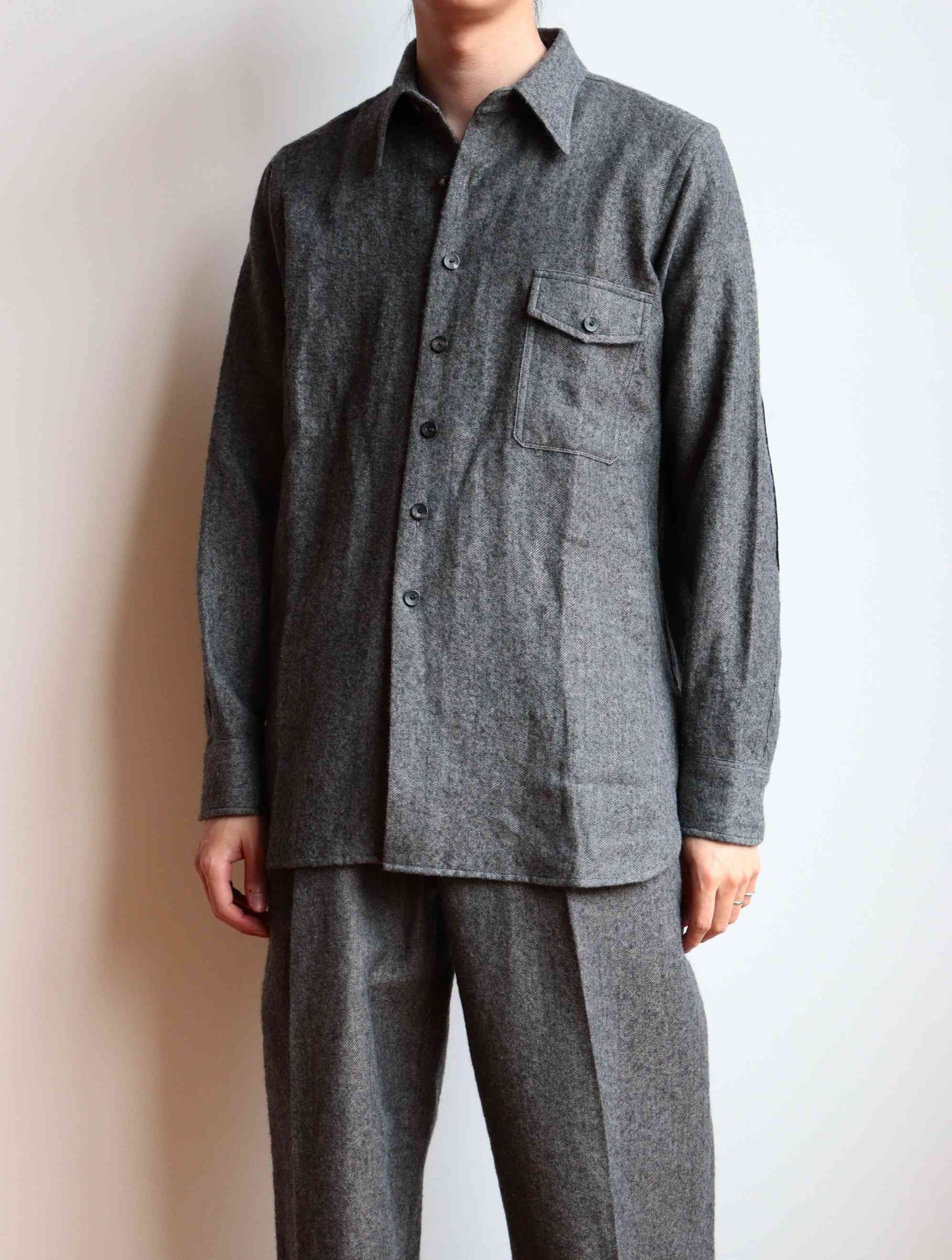 Lot.116 Long-Point Collar Sports Shirts