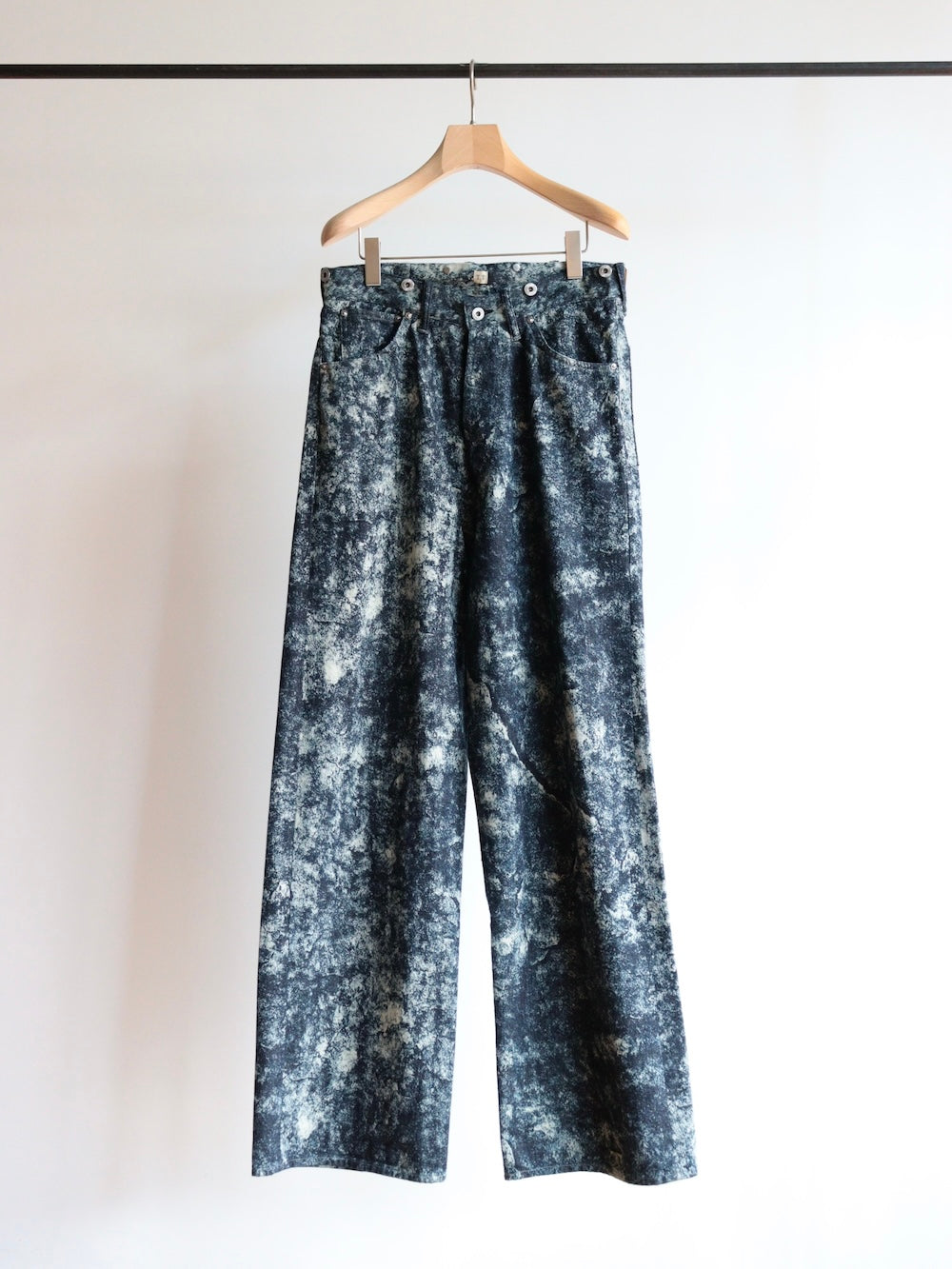 Lot.704 DENIM TROUSERS C.1920’S -Discharged Print
