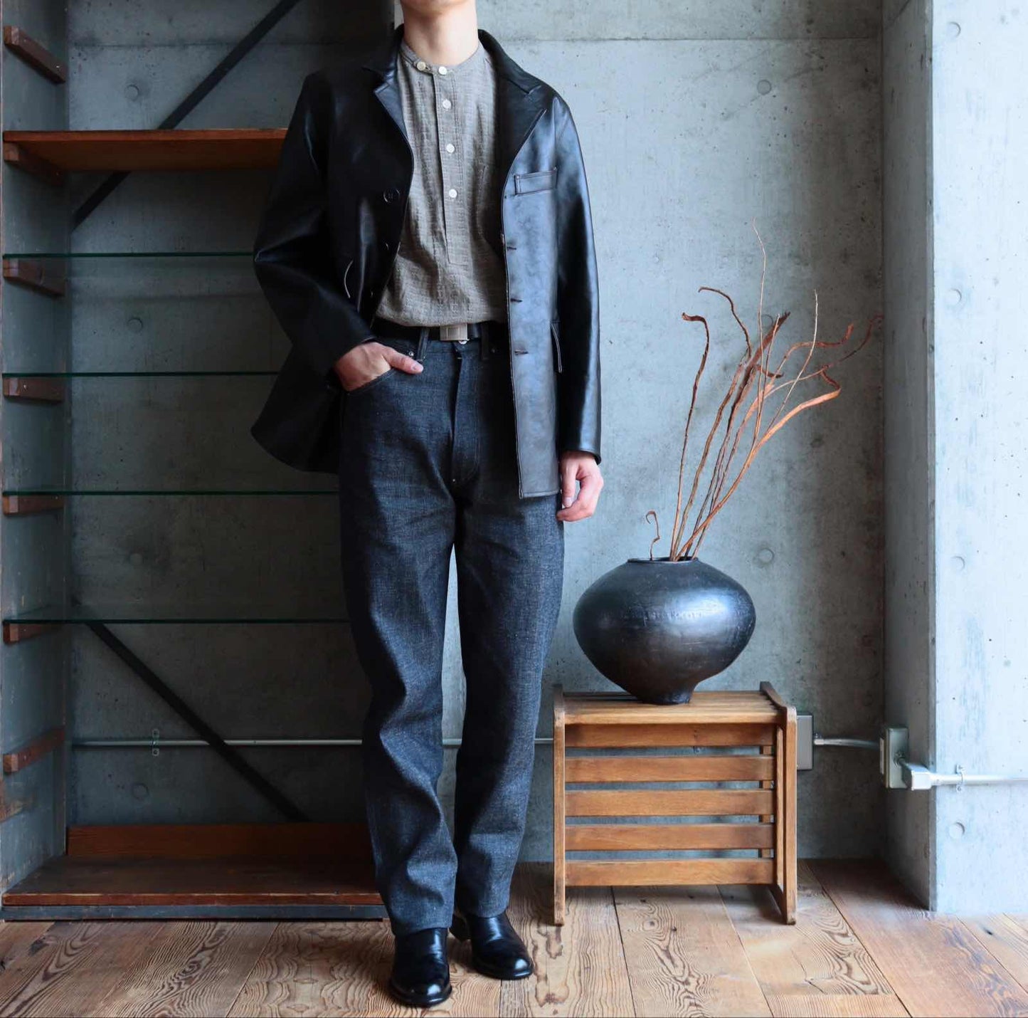 LOT.709 MODIFIELD DENIM WORK TROUSERS - 32 / ROW INDIGO