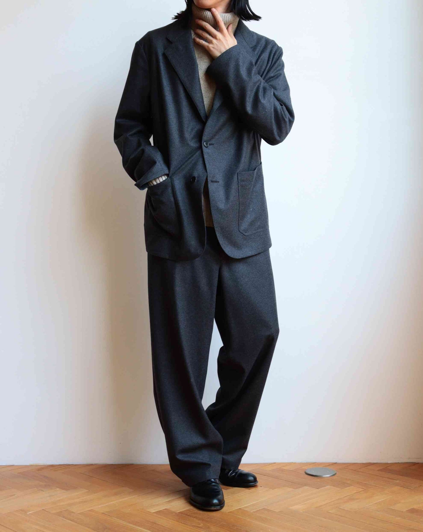 JACKET038 Henri Gray Flannel JKT