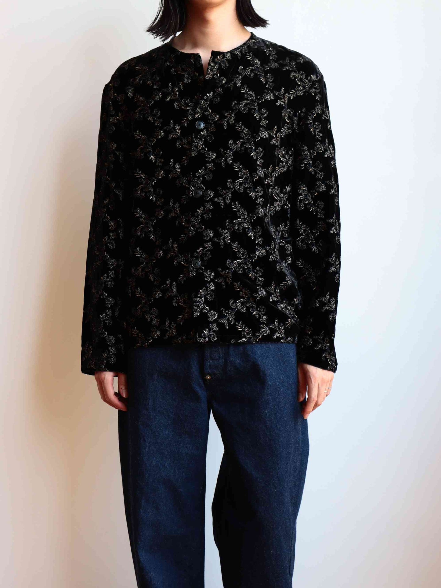 SHIRT120 Jonas French Velvet Blouson_