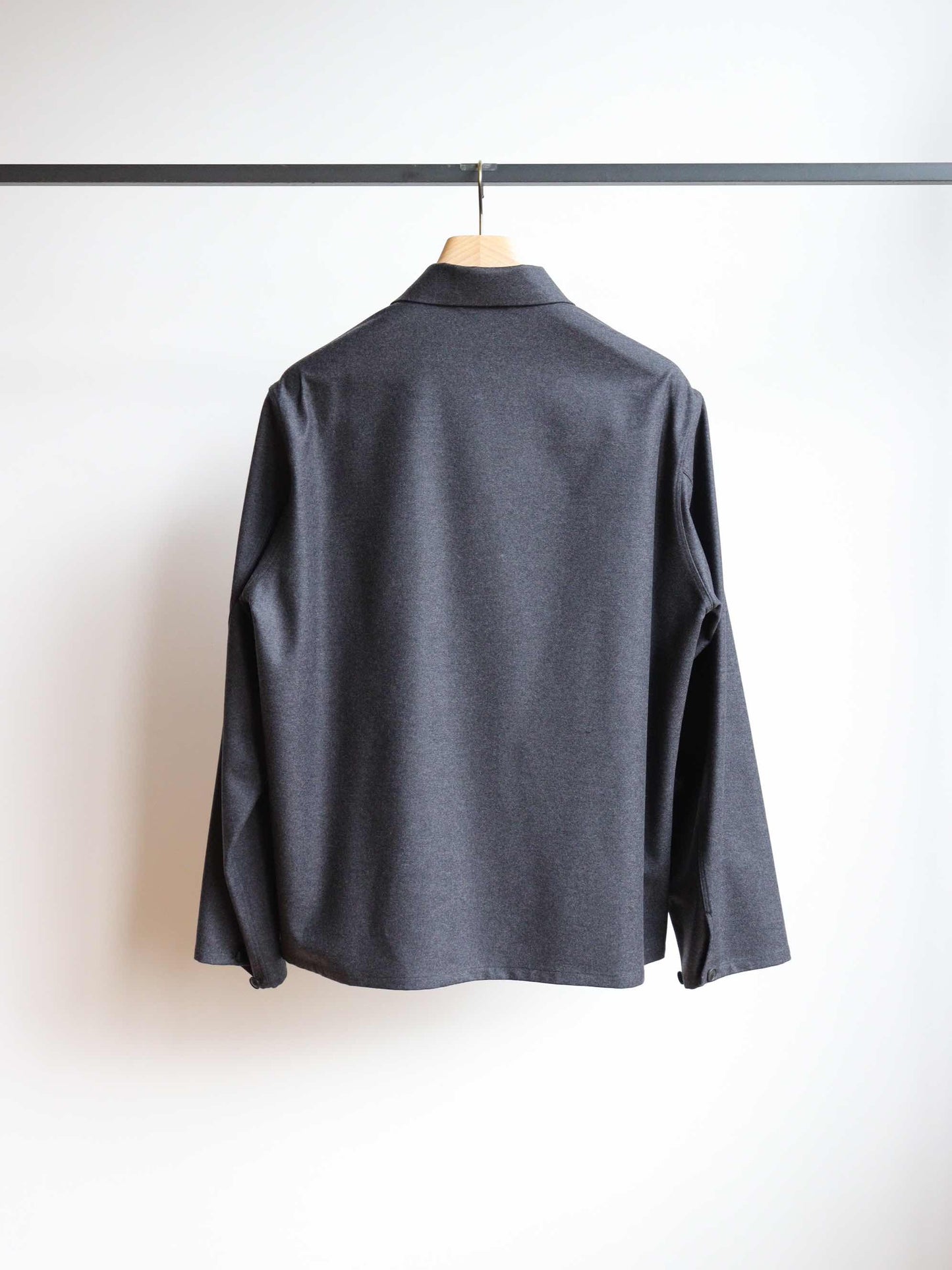 COAT084 Even Gray Flannel Blouson