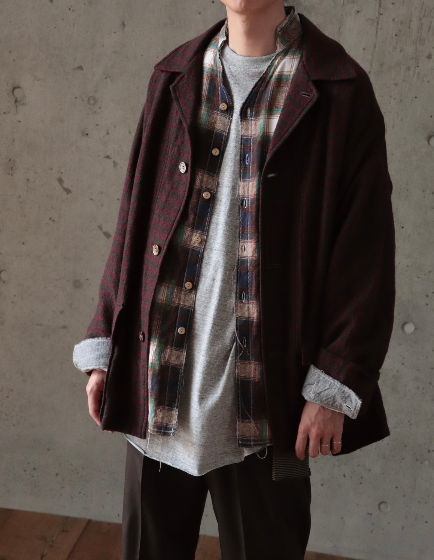 3 buttons shirt jacket
