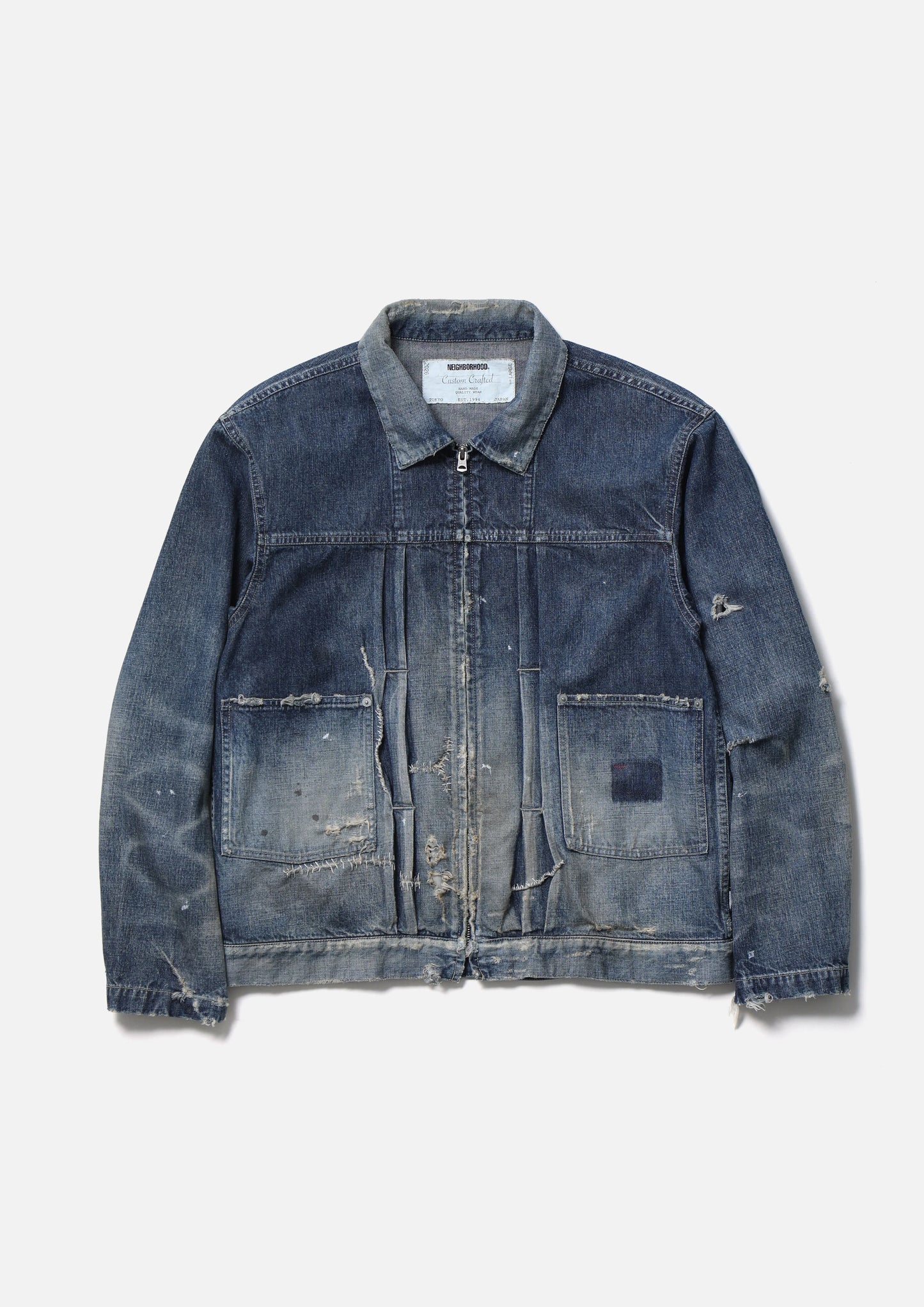 SAVAGE LW DENIM ZIP JACKET