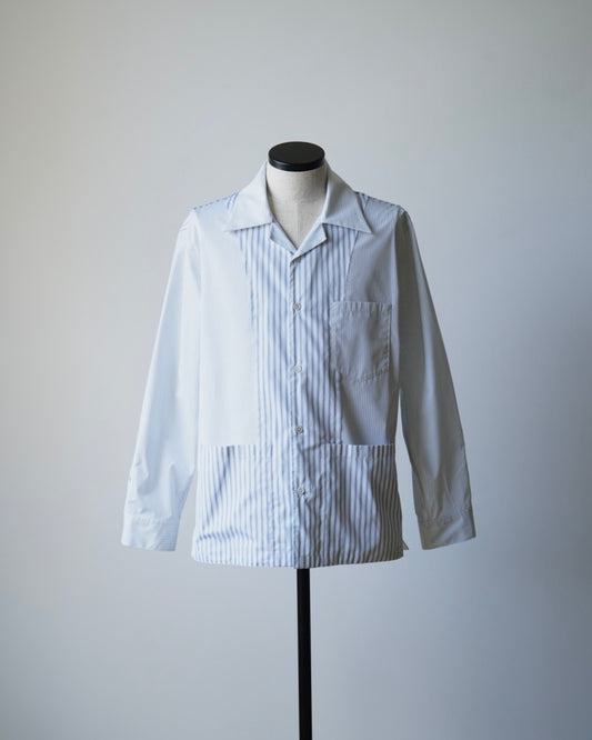 S50DT0047 PATCHWORK STRIPE SHIRT