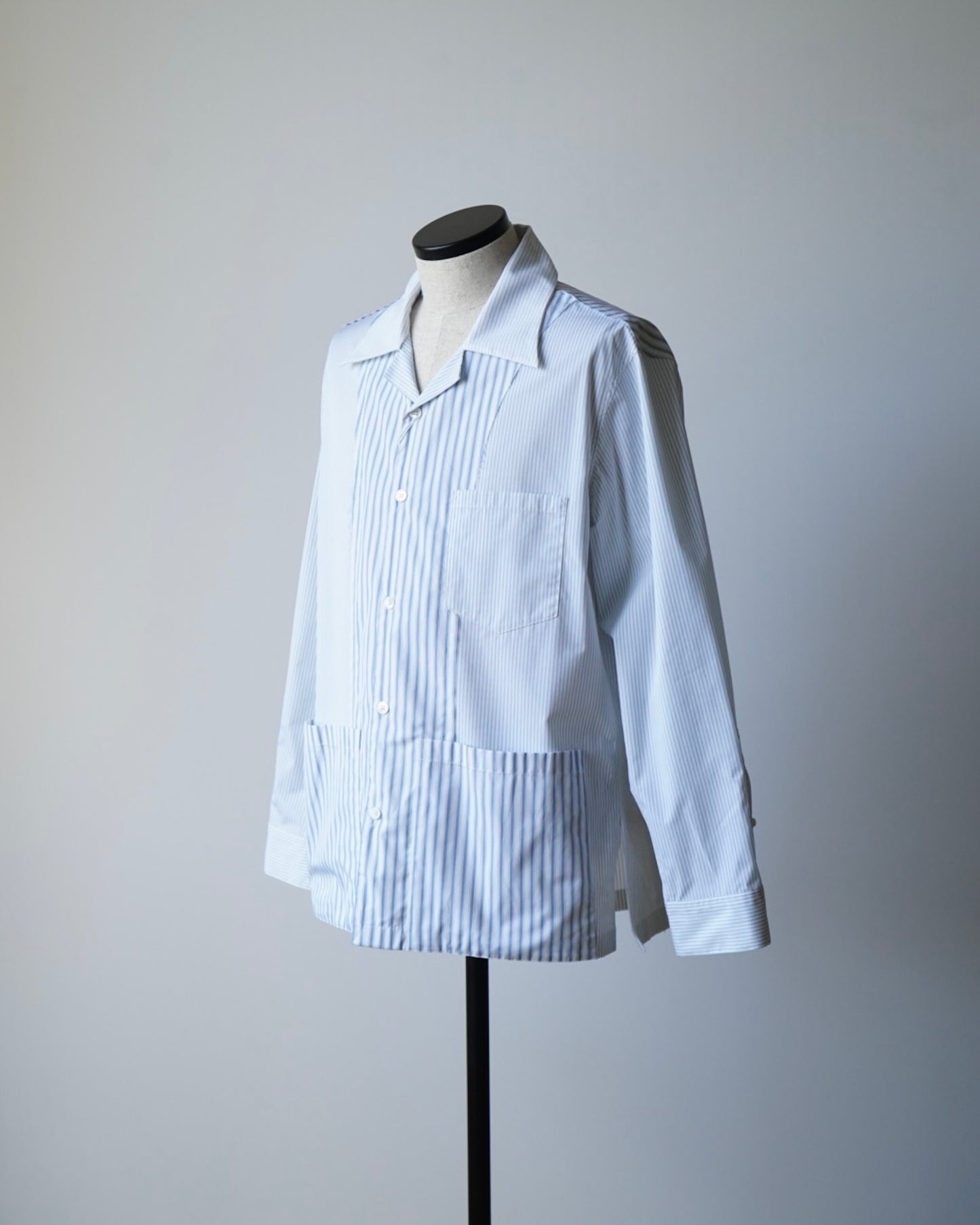 S50DT0047 PATCHWORK STRIPE SHIRT