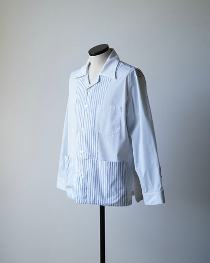 PATCHWORK STRIPE SHIRT