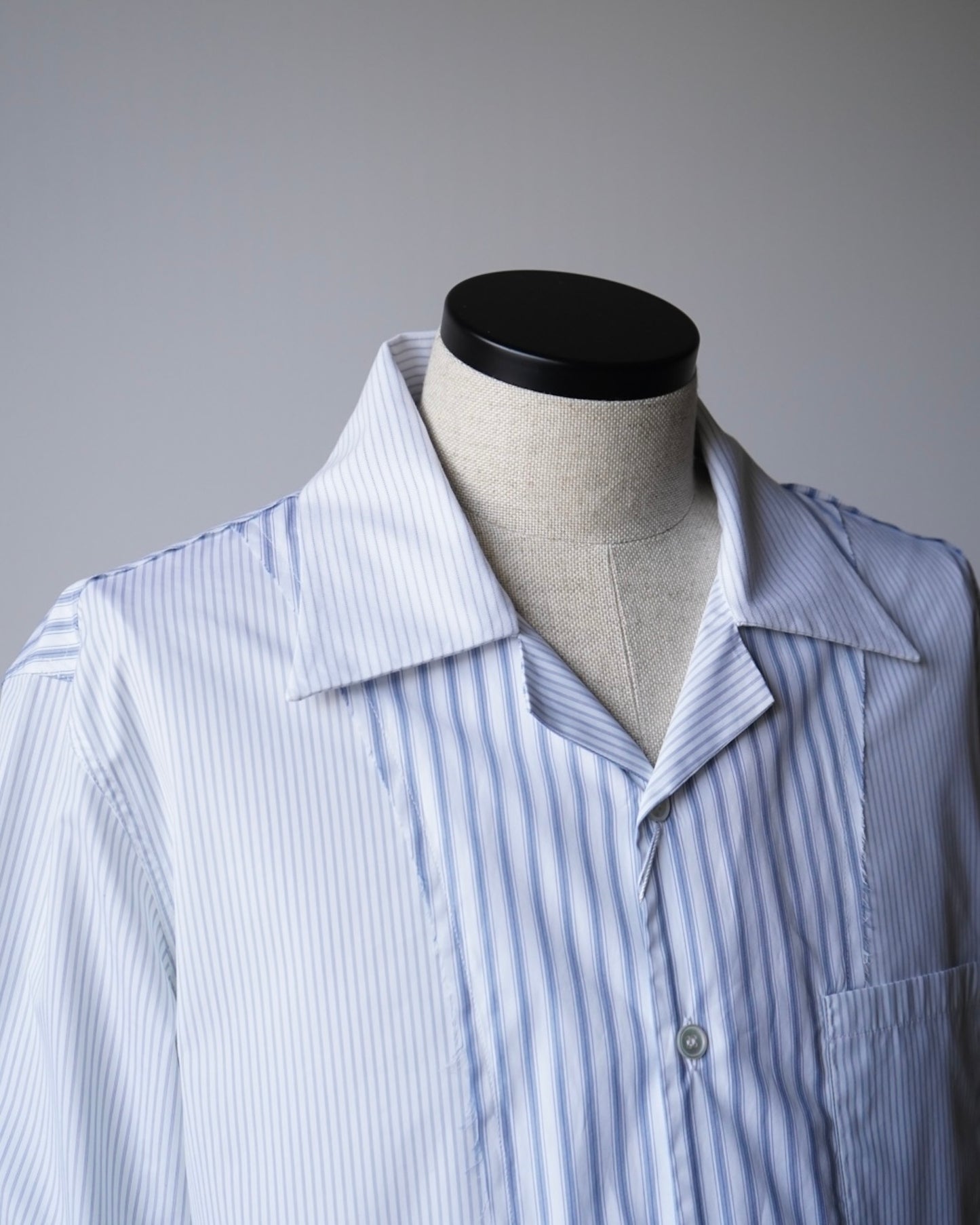 S50DT0047 PATCHWORK STRIPE SHIRT