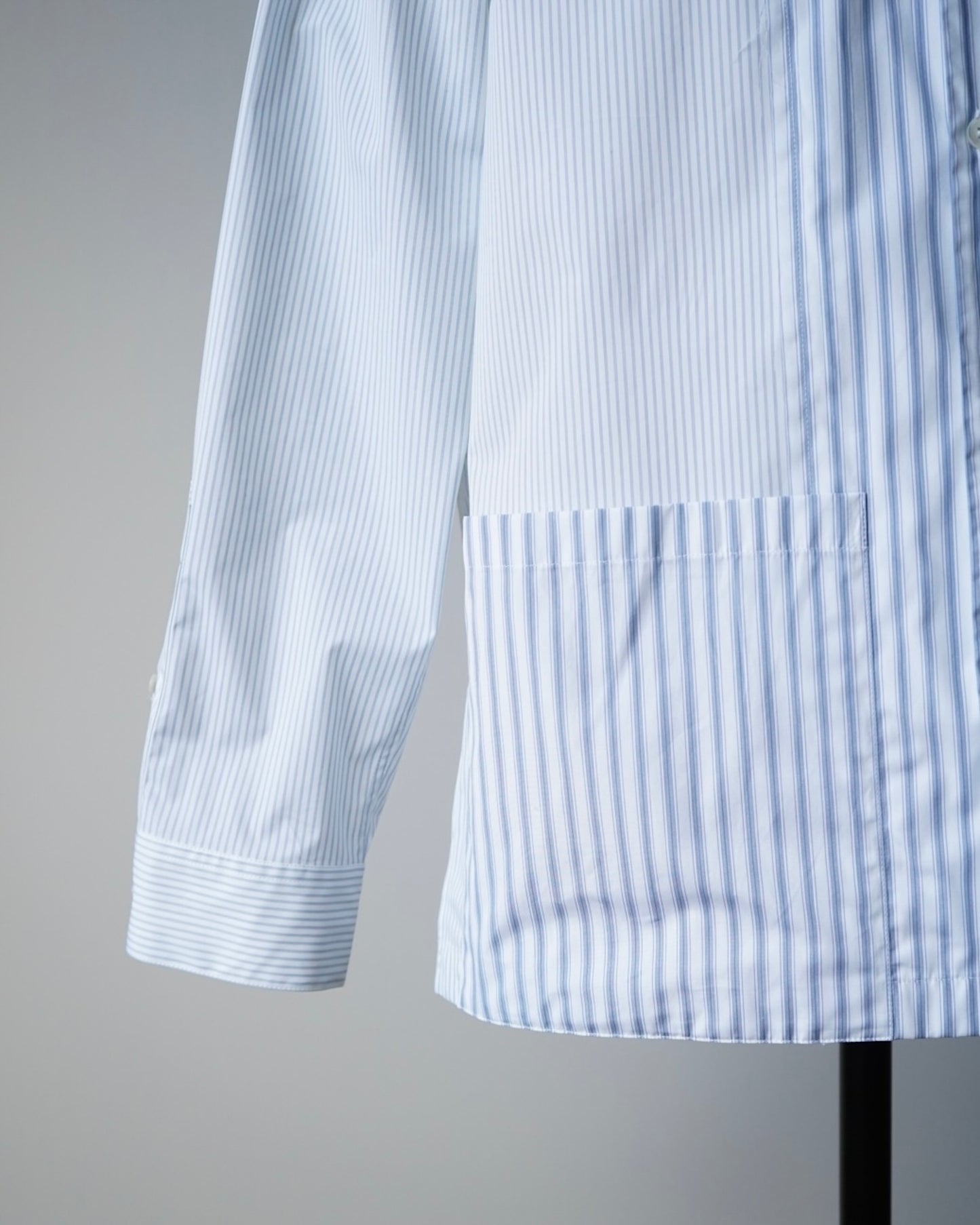 S50DT0047 PATCHWORK STRIPE SHIRT