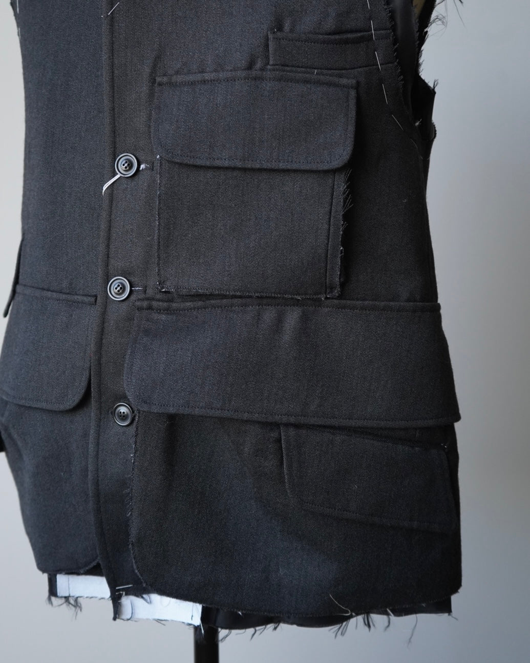 S50FB0109 SLEEVELESS WOOL JACKET