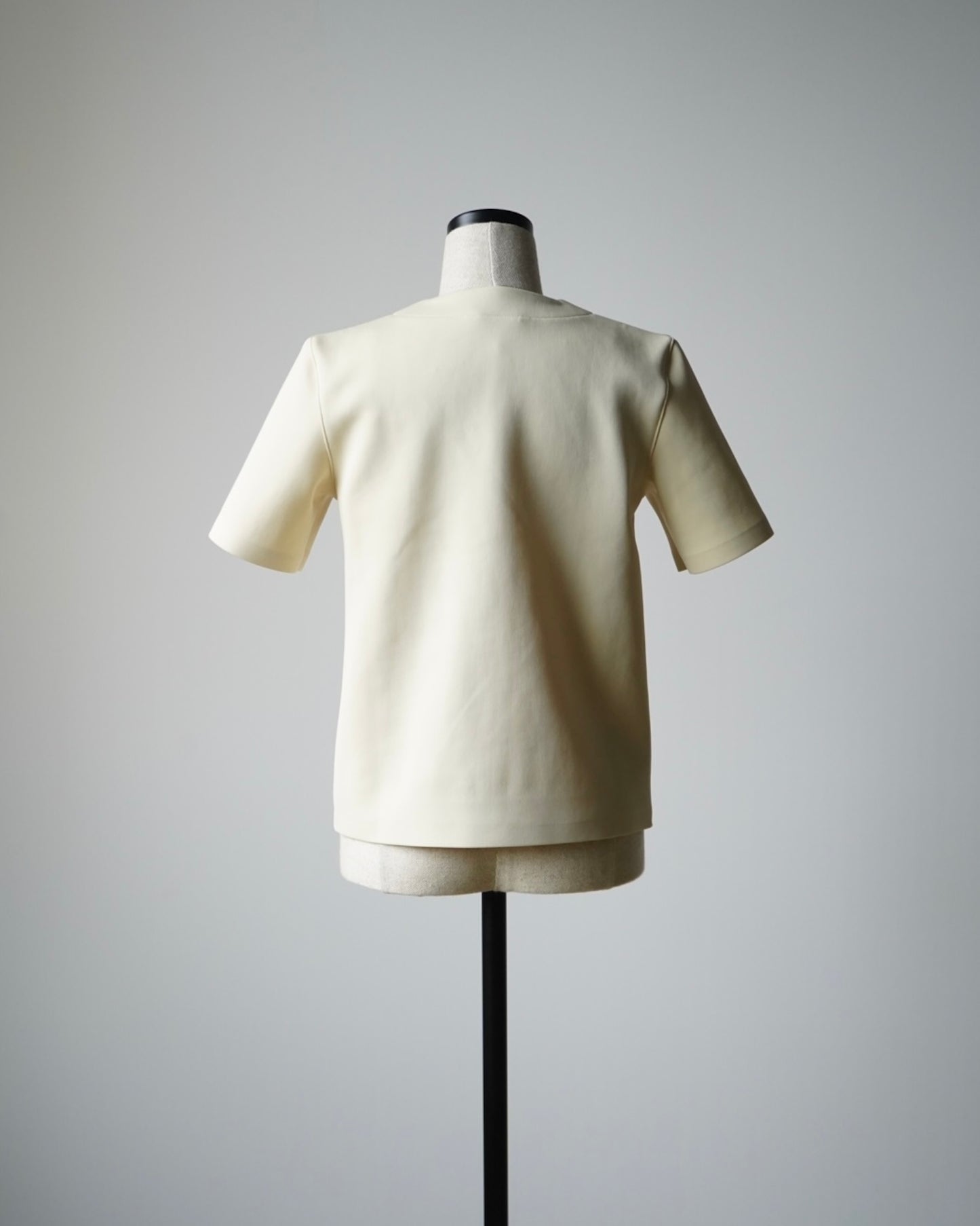 AURALEE / WETSUIT JERSEY LACE UP TEE
