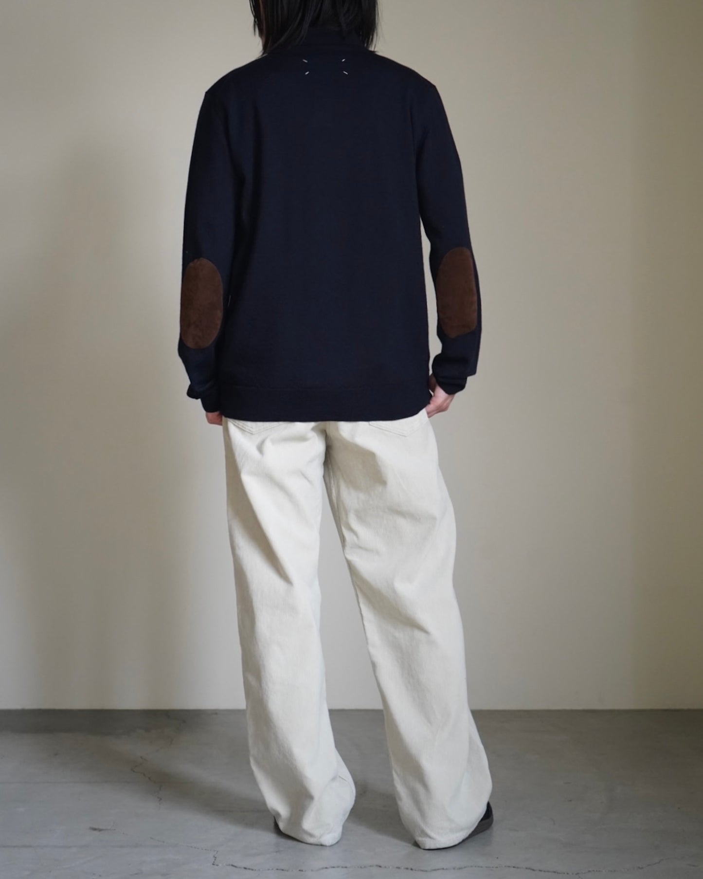 S50GL0061 ELBOW PATCH WOOL POLO