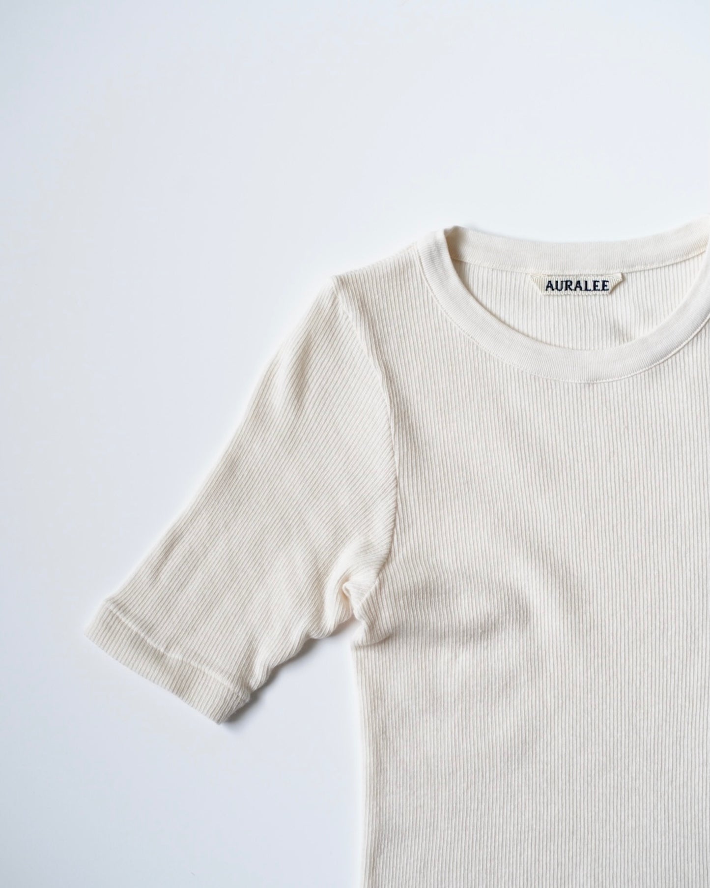 AURALEE / ORGANIC SOFT RIB TEE