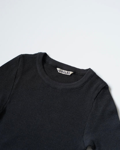 AURALEE / ORGANIC SOFT RIB TEE