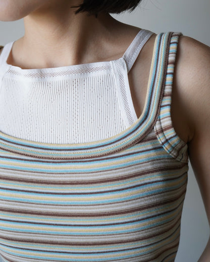 MULTICOLOR STRIPE CAMISOLE