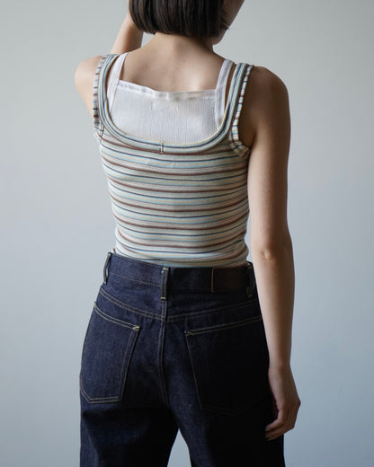 MULTICOLOR STRIPE CAMISOLE