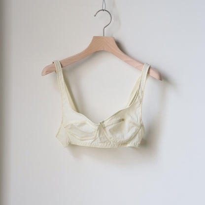 STRETCH TAFFETA LAYERED BRA TOP SHIRT