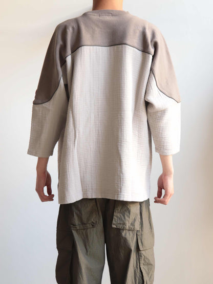 GAUZE FB CREW NECK