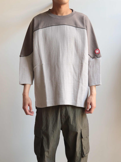 GAUZE FB CREW NECK