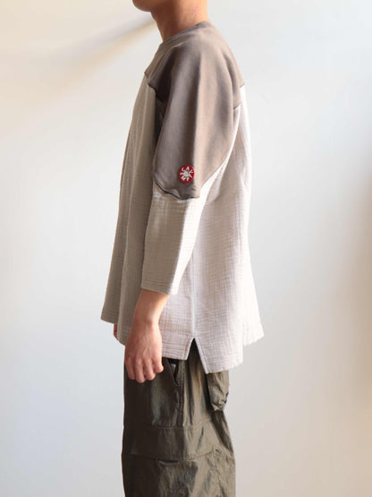GAUZE FB CREW NECK