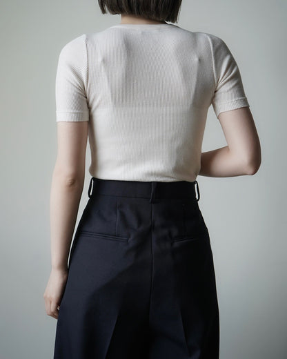 AURALEE / ORGANIC SOFT RIB TEE