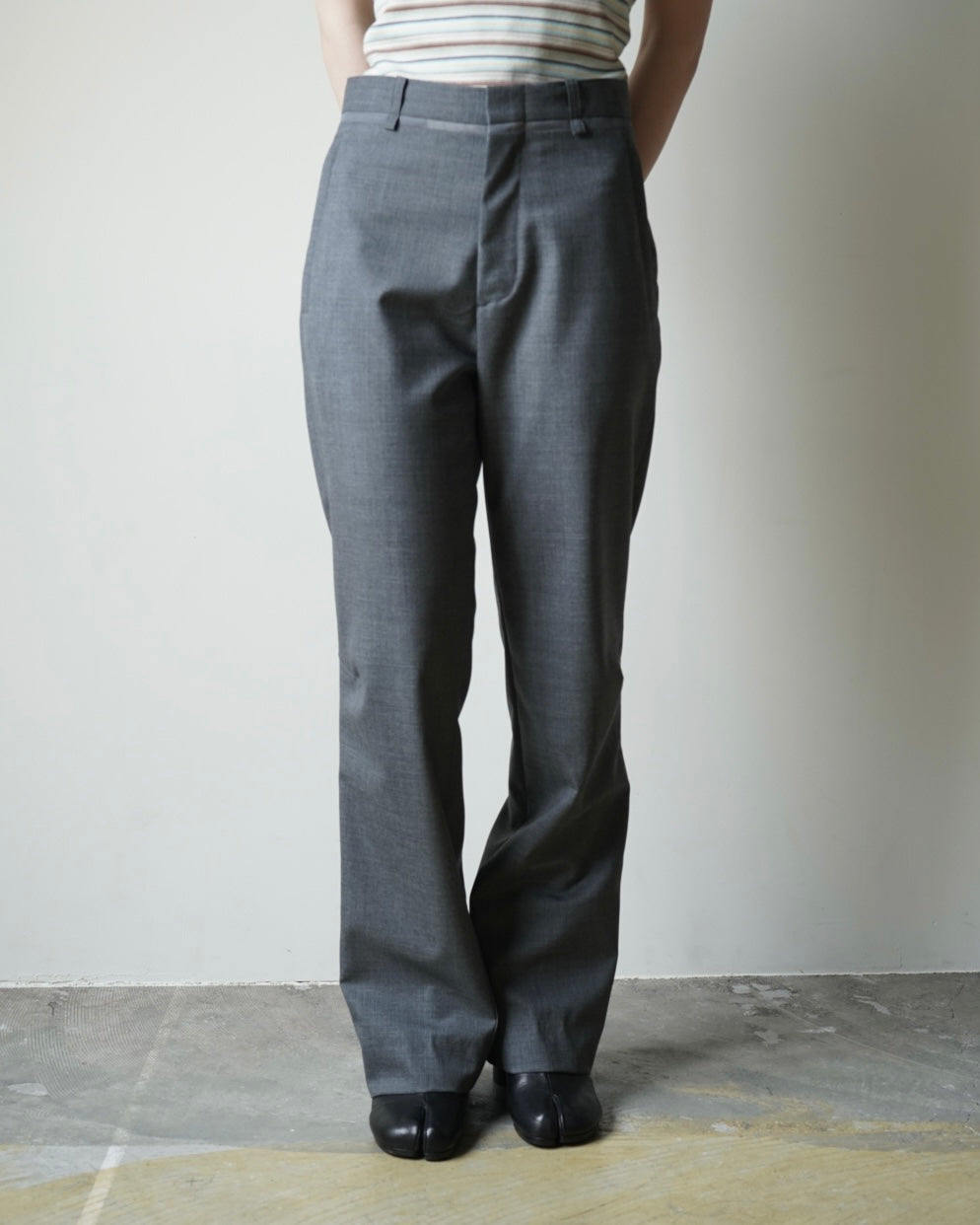 ZIPPED HEM SLACKS